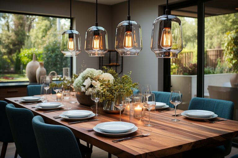 Trouver la hauteur idéale pour votre luminaire au-dessus de la table à
