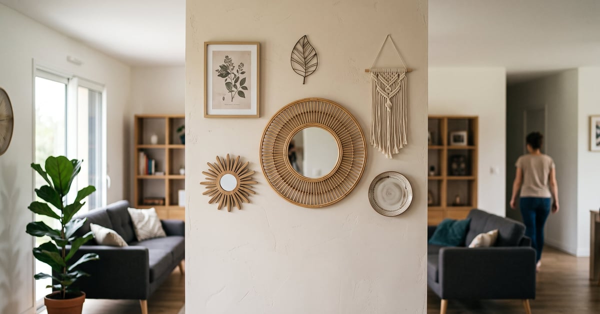 Décoration murale Maisons du Monde : cadres, tableaux et ornements muraux tendance dans un intérieur moderne