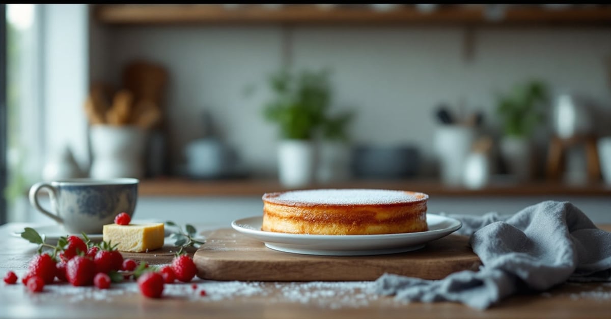 Le vrai flan maison sans pâte, crémeux et doré, servi dans un moule à la coupe nette